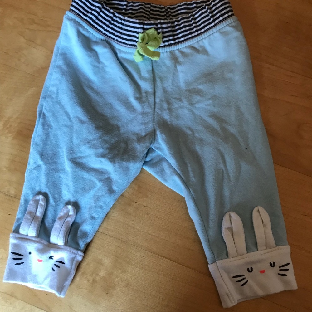Cat & Jack bunny pants 0-3m
